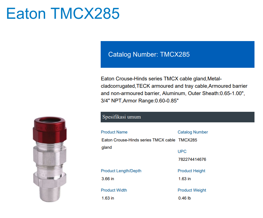 TMCX285 | TMCX 285